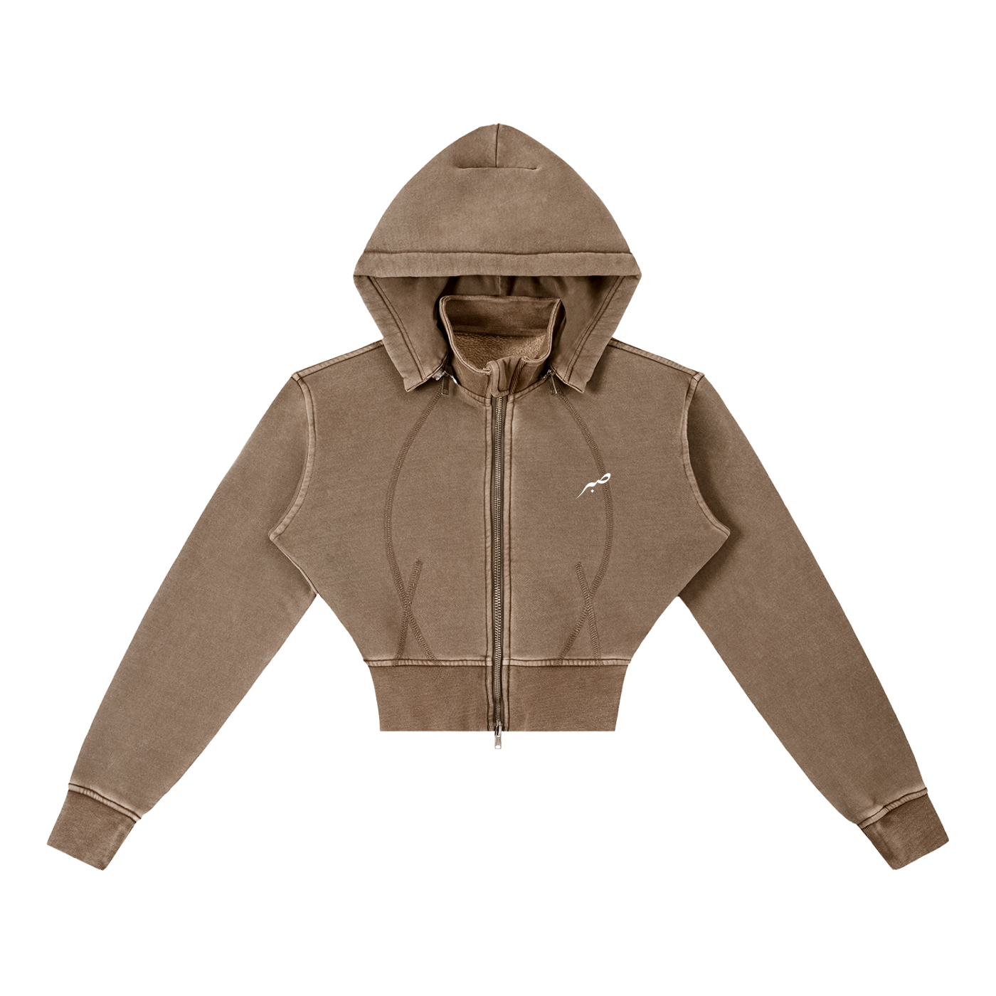Sabr Hoodie Vintage Washed Cropped Fleece