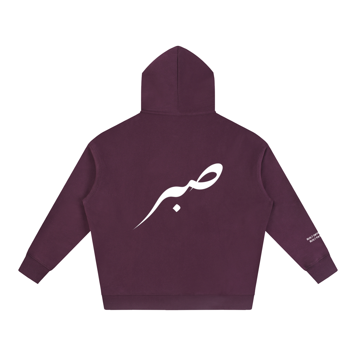 Hoodie Oversize Fleeced "BUILT PATIENT"
