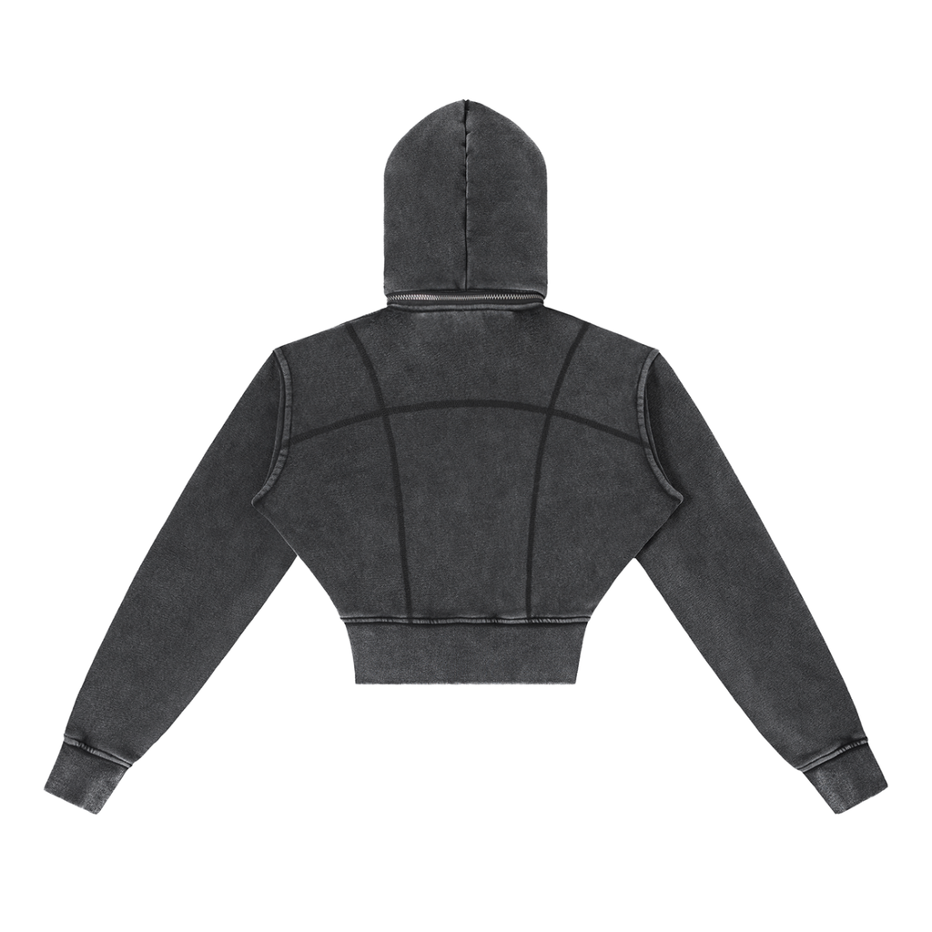 Sabr Hoodie Vintage Washed Cropped Fleece