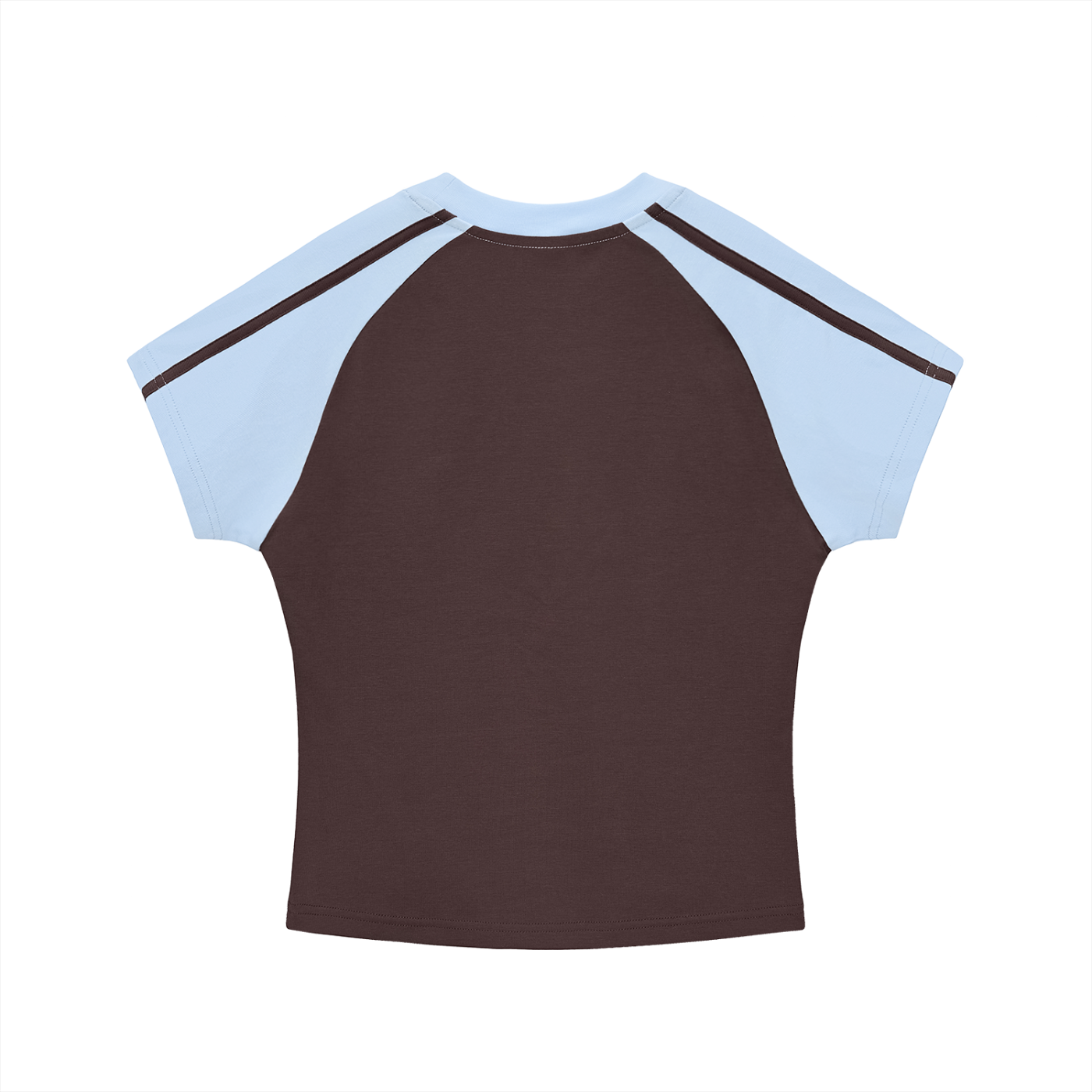 SABR T-Shirt Contrast Stripes Bodycon Raglan Sleeve