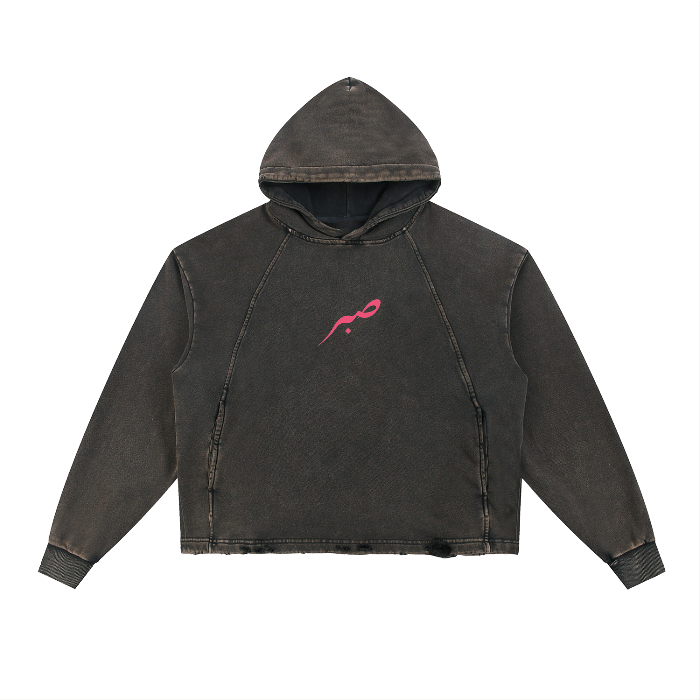 SABR Hoodie Vintage Washed Frayed-Hem