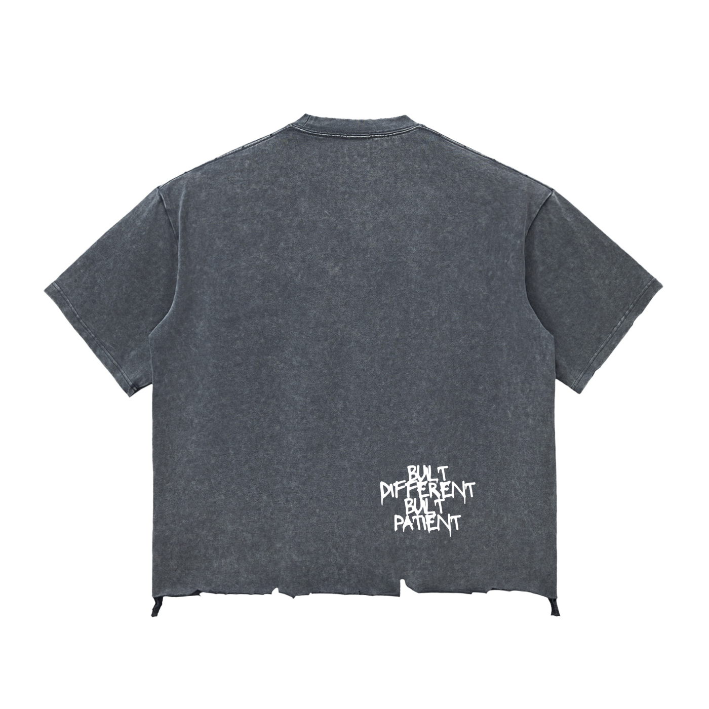 SABR 'BUILT DIFFERNT' Raw-Hem Boxy T-shirt