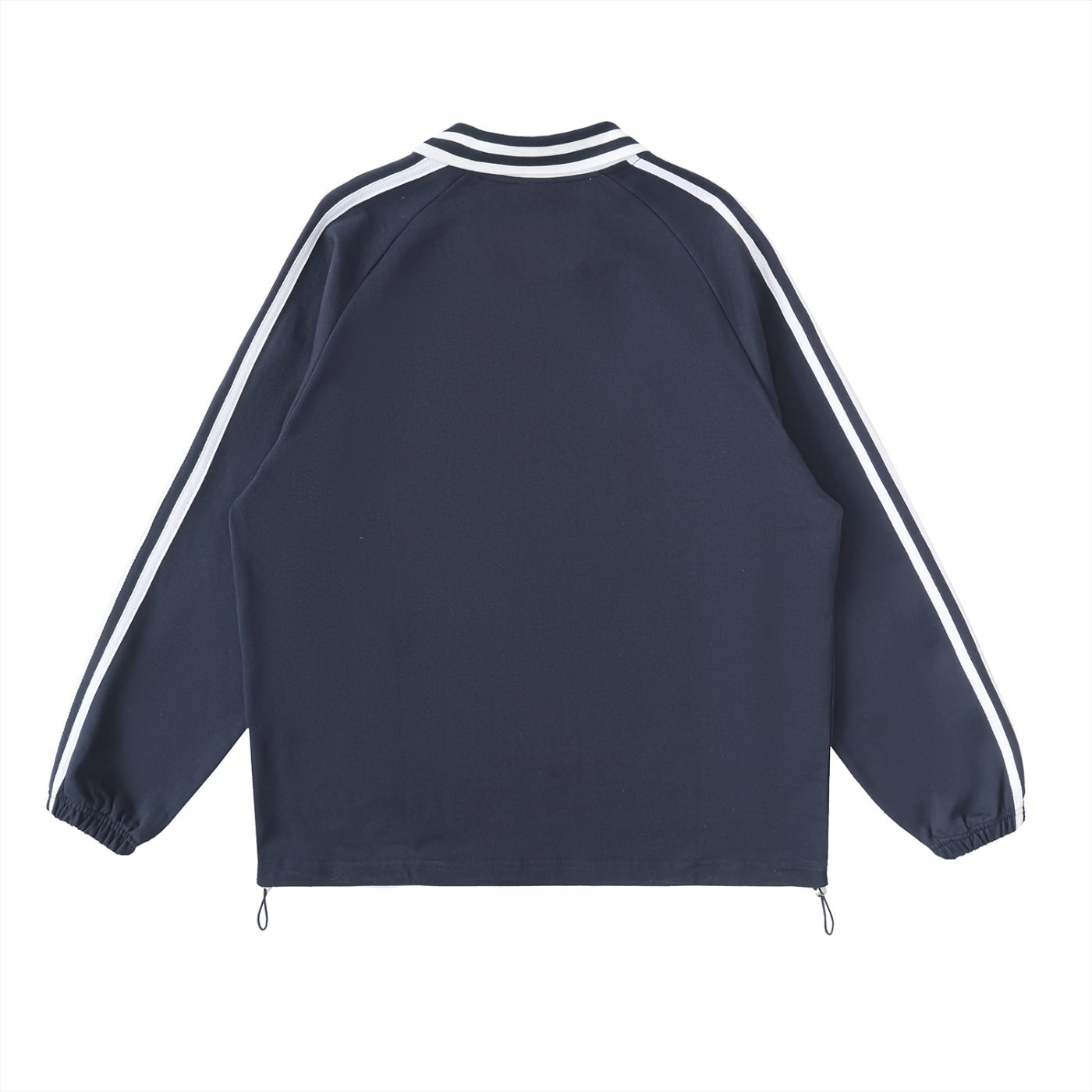 SABR Essential Striped Lapel Collar Sweatshirt
