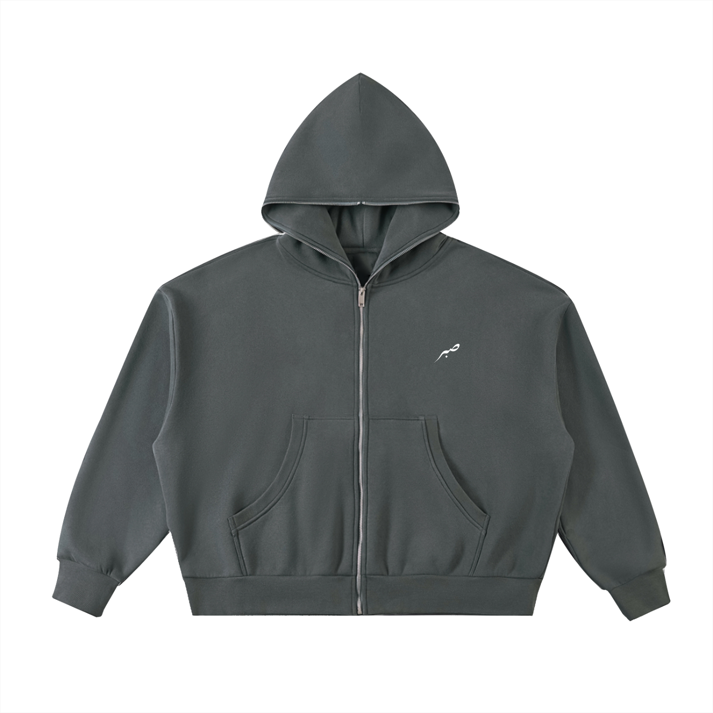 SABR Fleeced Full-Zip Boxy Hoodie