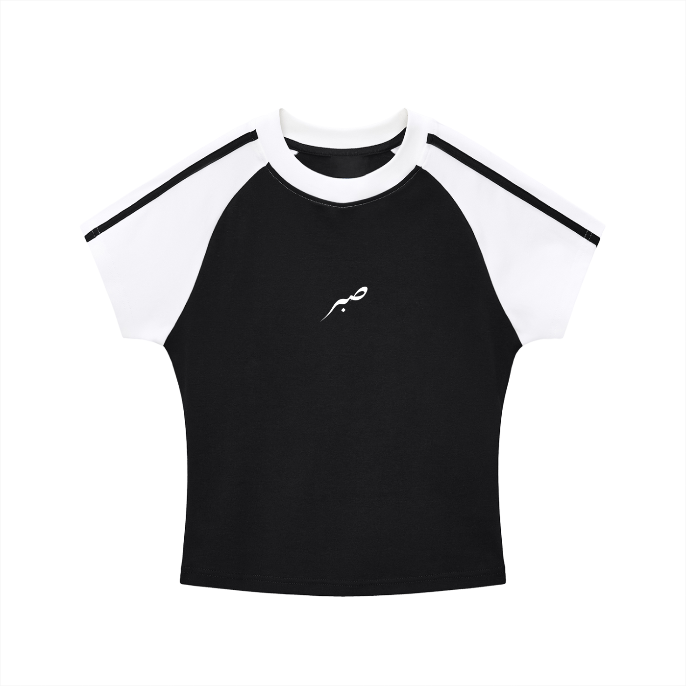 SABR T-Shirt Contrast Stripes Bodycon Raglan Sleeve
