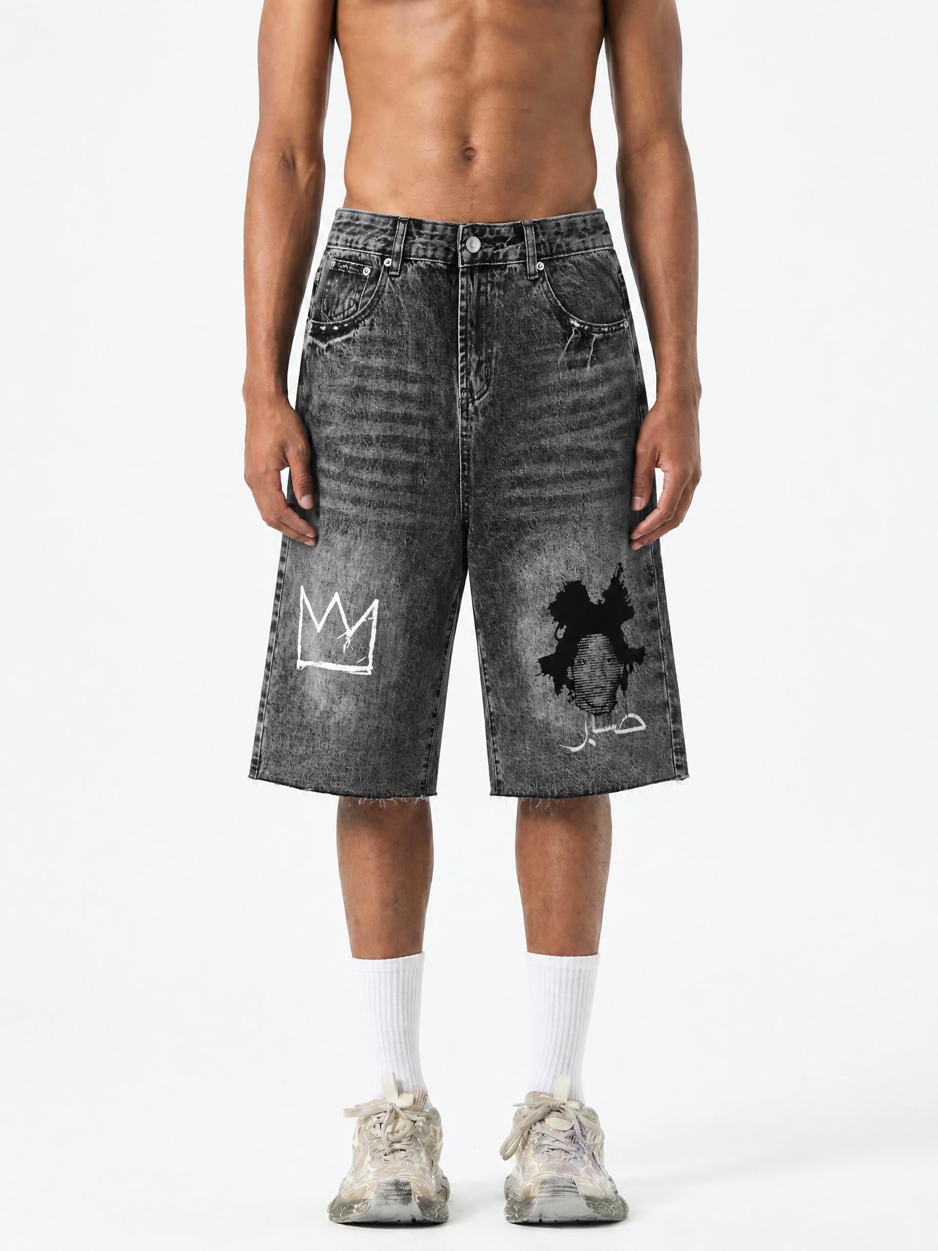 SABR Shorts Denim "BASQUIAT"