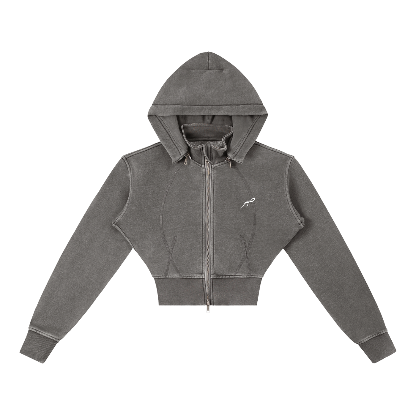 Sabr Hoodie Vintage Washed Cropped Fleece