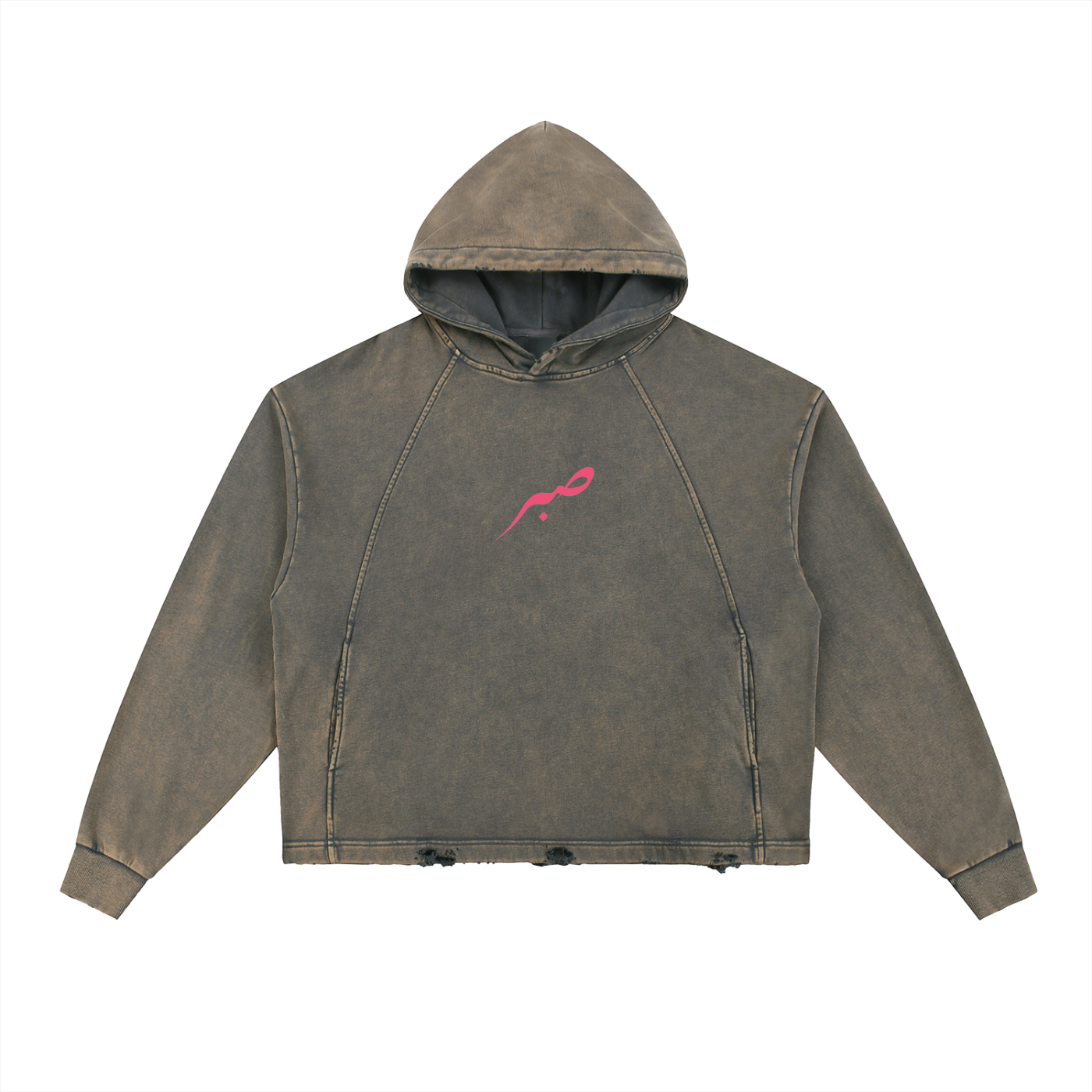 SABR Hoodie Vintage Washed Frayed-Hem