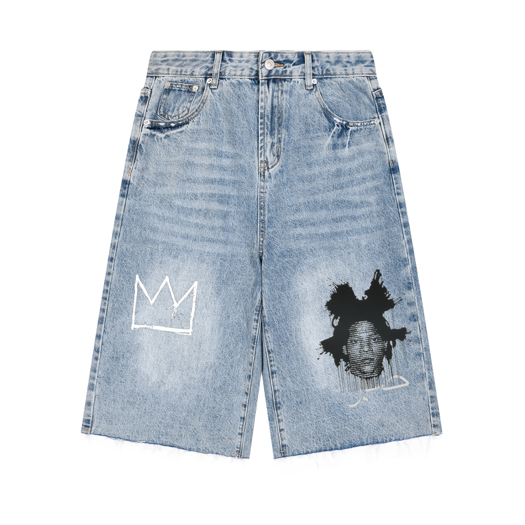 SABR Shorts Denim "BASQUIAT"