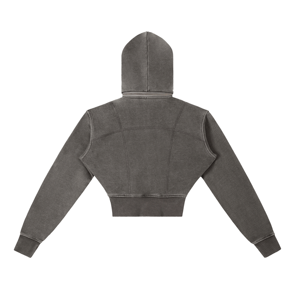Sabr Hoodie Vintage Washed Cropped Fleece