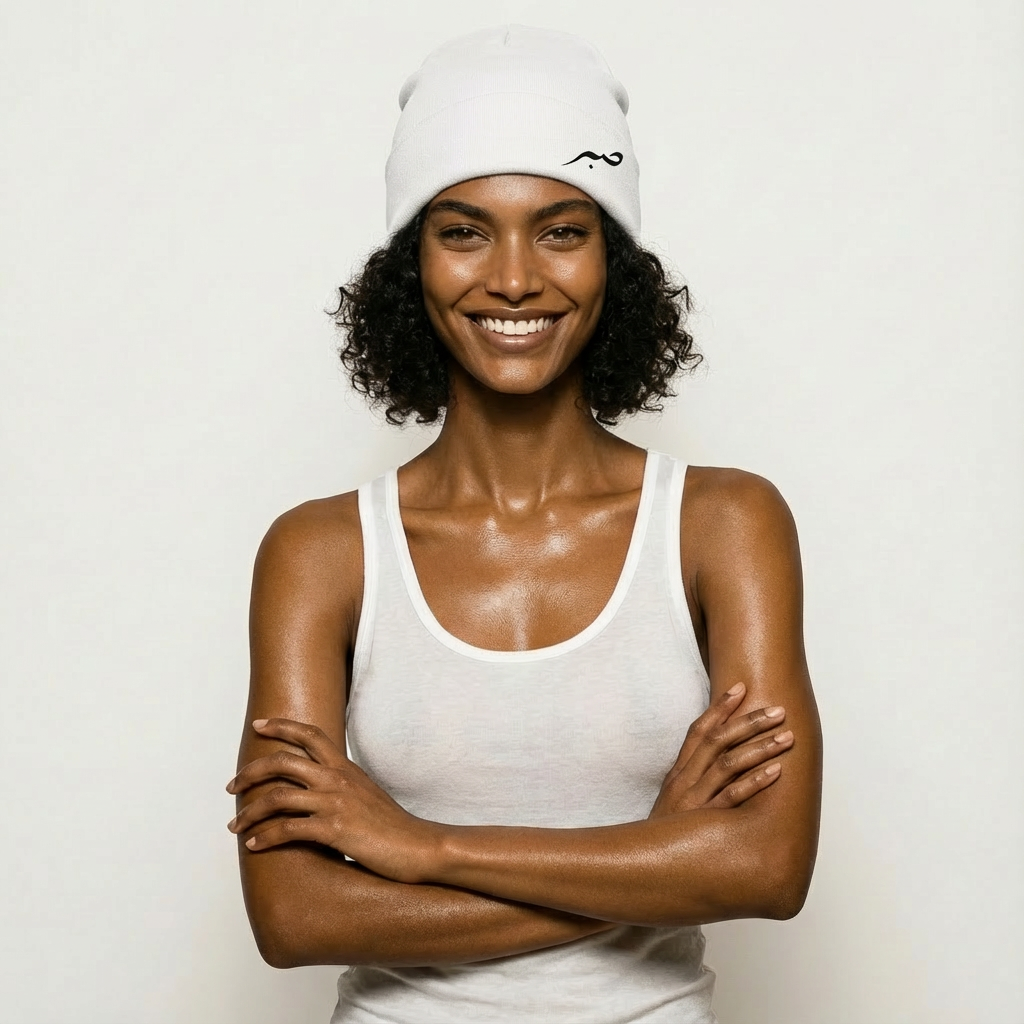 Sabr Skull Cap Satin Inside - White