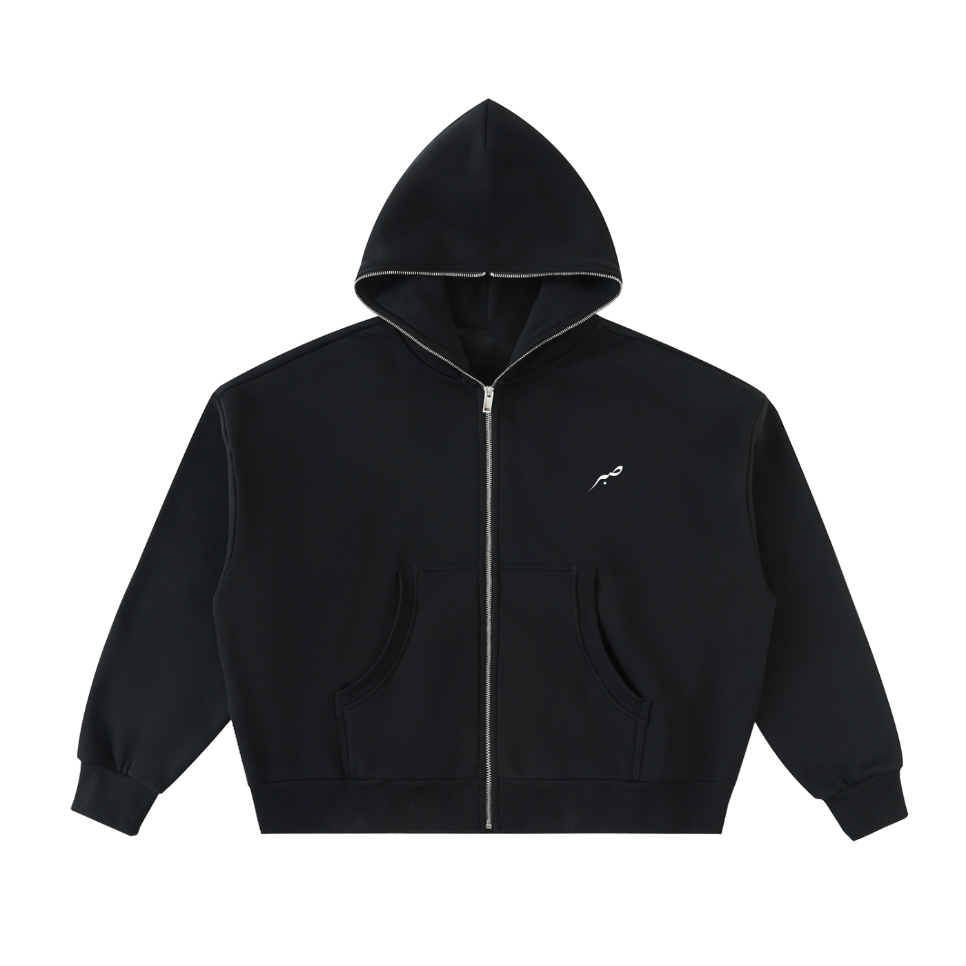 SABR Fleeced Full-Zip Boxy Hoodie