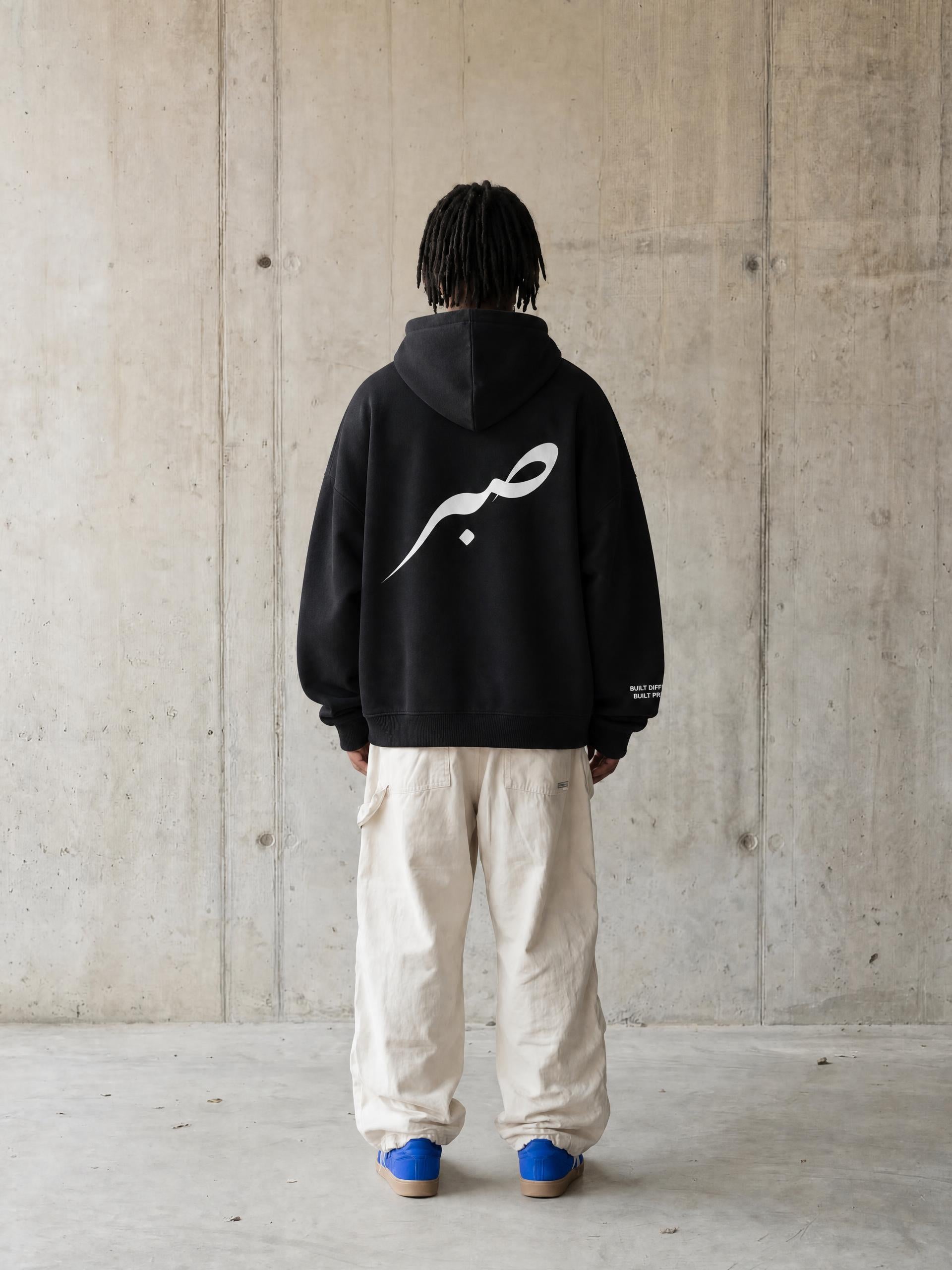 SABR Oversize Fleeced Hoodie "BUILT PATIENT"