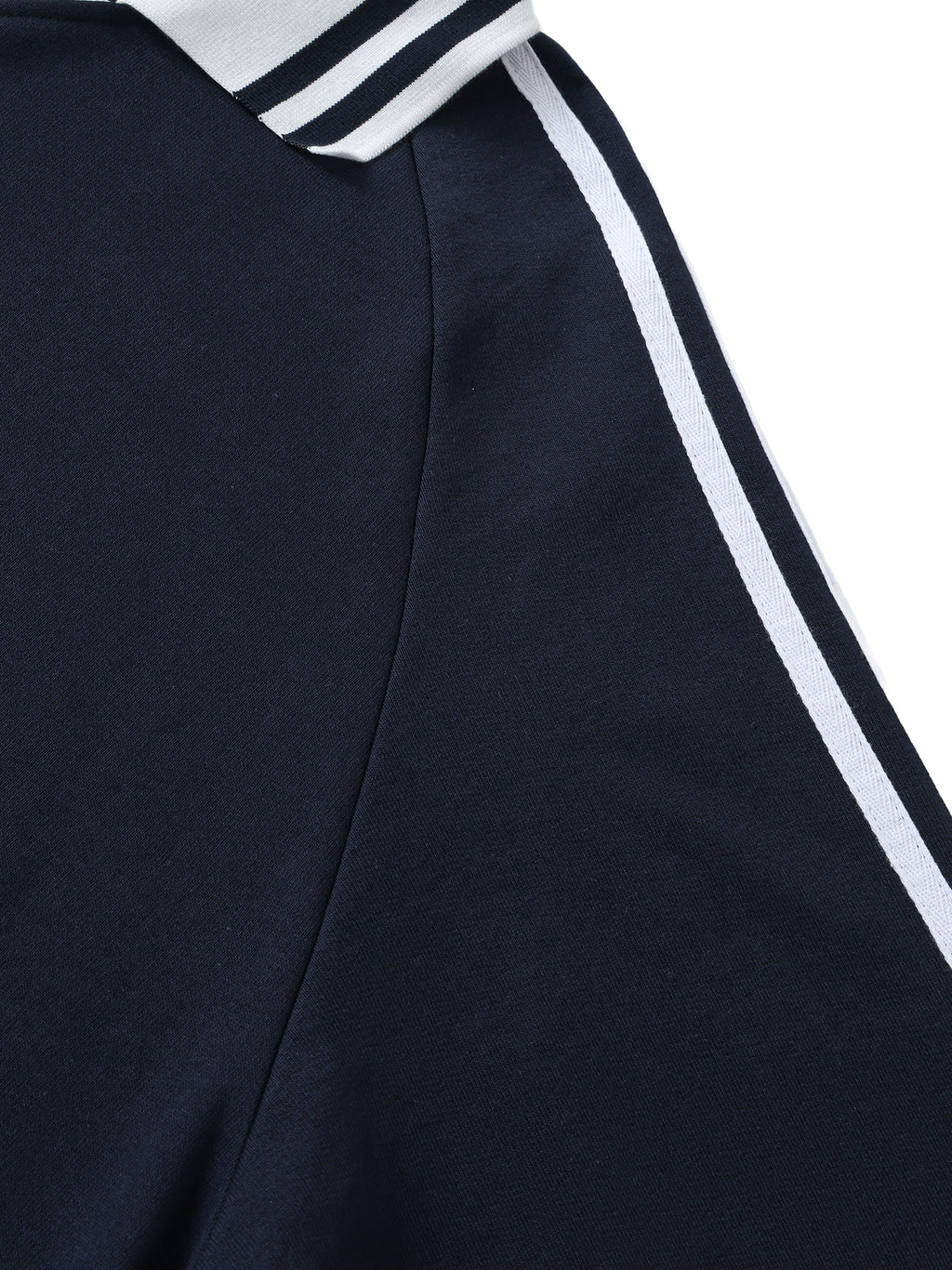 SABR Essential Striped Lapel Collar Sweatshirt