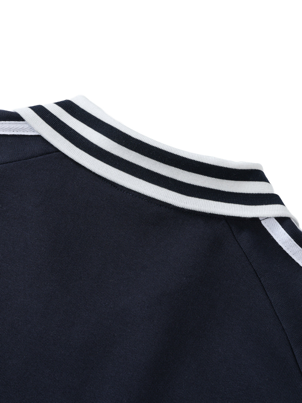 SABR Essential Striped Lapel Collar Sweatshirt